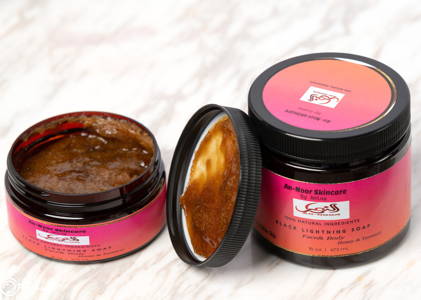 Brighten Black Soap 500 mL ( turmeric & honey )