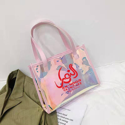 An-Noor Skincare Logo Holographic PVC Tote Bag